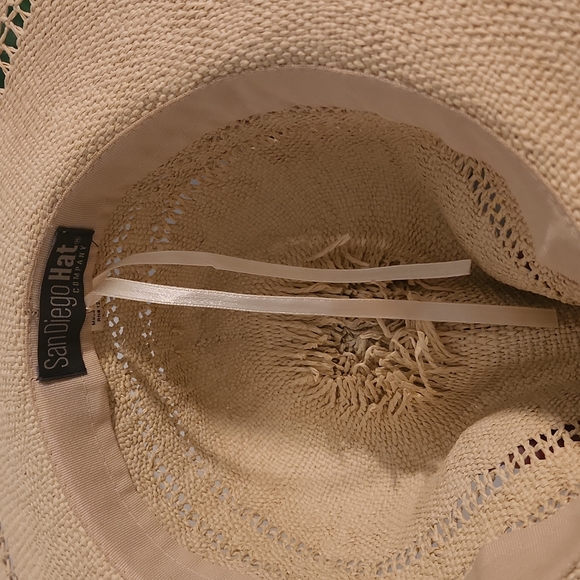 San Diego Hat Company wide brim straw sun hat - Picture 3 of 3
